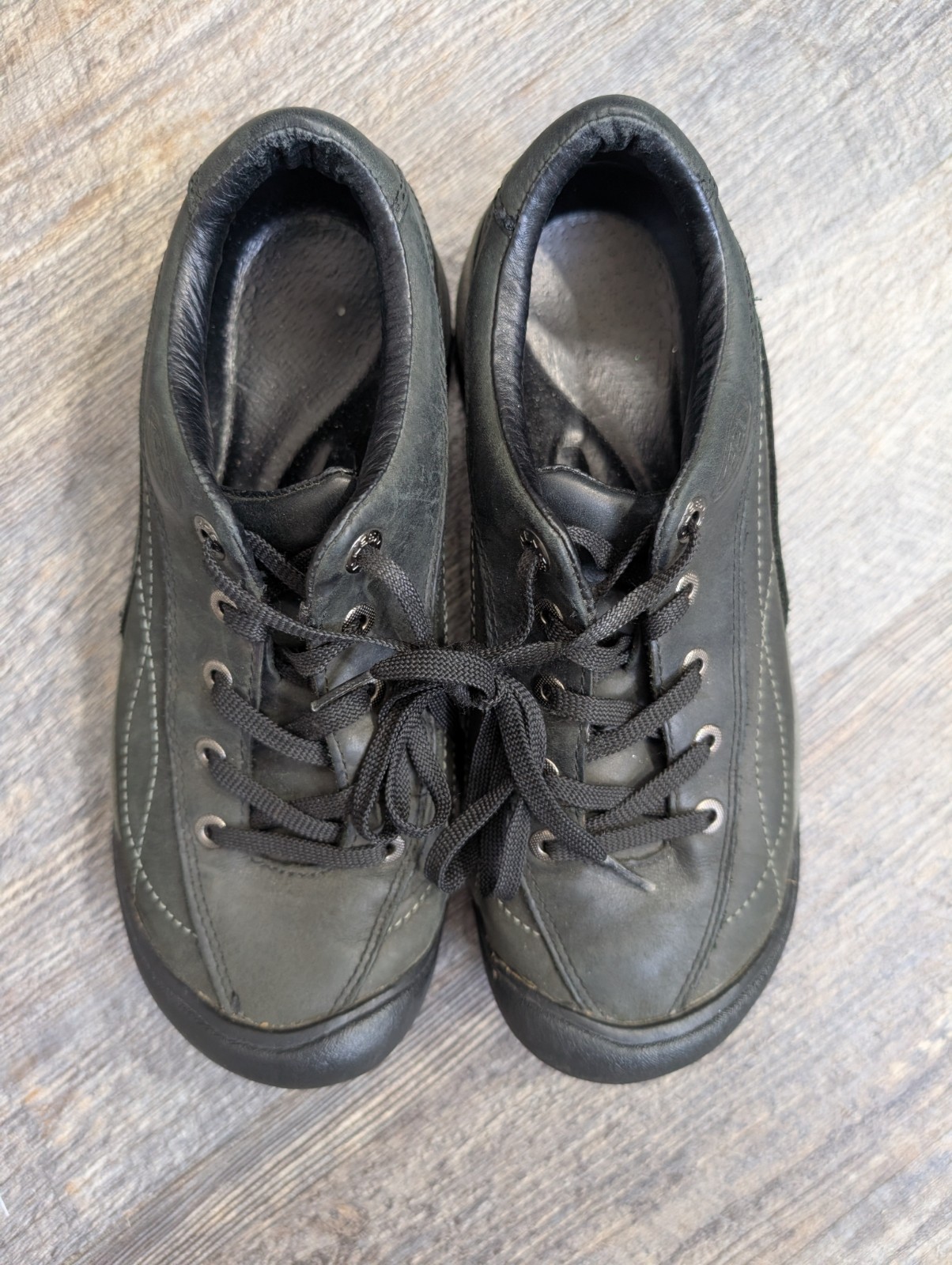 Scarpe da tennis Keen da donna taglia 7 5 in pelle grigio antracite