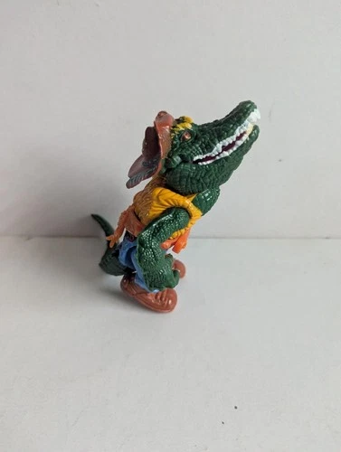 Vintage 1989 TMNT Leatherhead Action Figure - with Jumbo Gumbo Belt