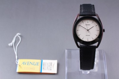 Vtg 1993 N MINT Seiko Avenue 7N01-6680 Horsebit Black Quartz Mens Vtg 1993 N MINT Seiko Avenue 7N01-6680 Horsebit Black Quartz Mens
