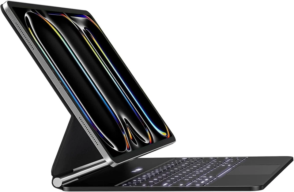 BLACK🔥iPad PRO 13" M5 2025 & M4 2024 Backlit Magnetic Magic Keyboard Case-NEW - Image 3 of 4