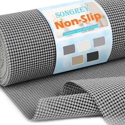 Songrey Antihaft Schubladen- und Regaleinsatz 12 Zoll x 20 Fuß rutschfeste Schrankeinlagen - Bild 1 von 4