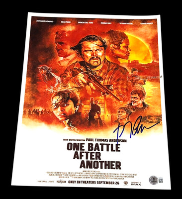 PAUL THOMAS ANDERSON SIGNED 11X14 POSTER PHOTO ONE BATTLE AFTER ANOTHER BECKETT
