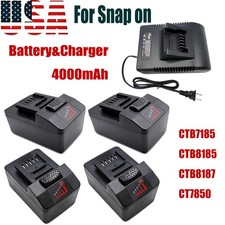 CTB8185 For Snap on 4Ah 18V Battery CTB8187 CTB7185 CT7850 CT8850 CTC720 Charger