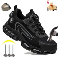New Work Sneakers Steel Toe Shoes Men Safety Shoes Puncture-proof Work Shoes New Work Sneakers Steel Toe Shoes Men Safety Shoes Puncture-proof Work Shoes
