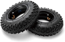 200X50 8"X2" Dirt Scooter Knobby Tire and Inner Tube 2 Set Compatible with Raz