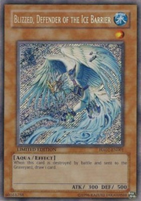 Blizzed, Defender of the Ice Barrier - HA01-EN001 - Secret Rare - Limited - Heav