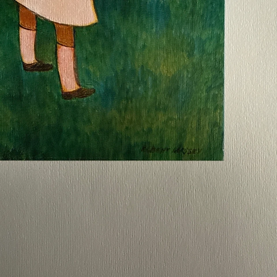 Impresión litográfica del artista Robert Massey de mediados de siglo TX estilo similar Paul Gauguin Foto 2 de 4