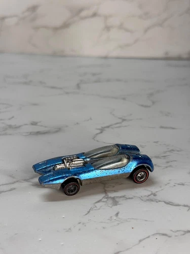 Hot Wheels Redline Splittin Image 1968 Blue Vintage Original Diecast Toy Car