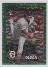 2024 Topps Series 1 Green Crackle Foil 241/499 Reese Olson #308 0x1j