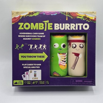 Zombie Burrito Game by Exploding Kittens Dodgeball Card Game New FREE SHIPPING