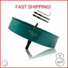 Qjaiune 165mm/6.5" Hole Saw BI-Metal Heavy Duty Hole Cutter for Wood Cornhole Bo