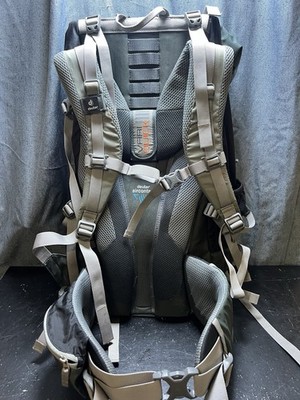 Deuter Act Lite 50+10 Light weight Hiking Camping Green & Black Backpack 50L