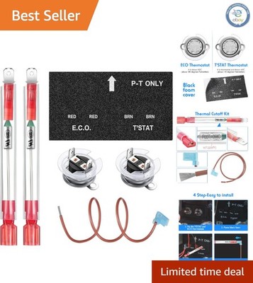 Listed RV Water Heater Cutoff & ECO Thermostat Kit - Safe and Efficient 3000W