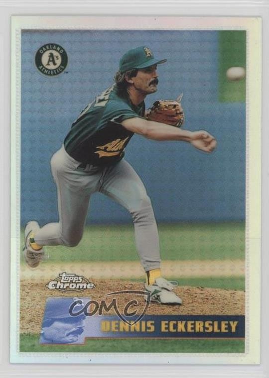 1996 Topps Chrome Refractor Dennis Eckersley #150 HOF 1f1