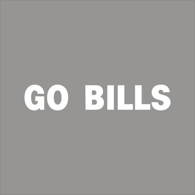 Go Bills Your Team 1Color Vinyl Decal Sticker Car Window Wall