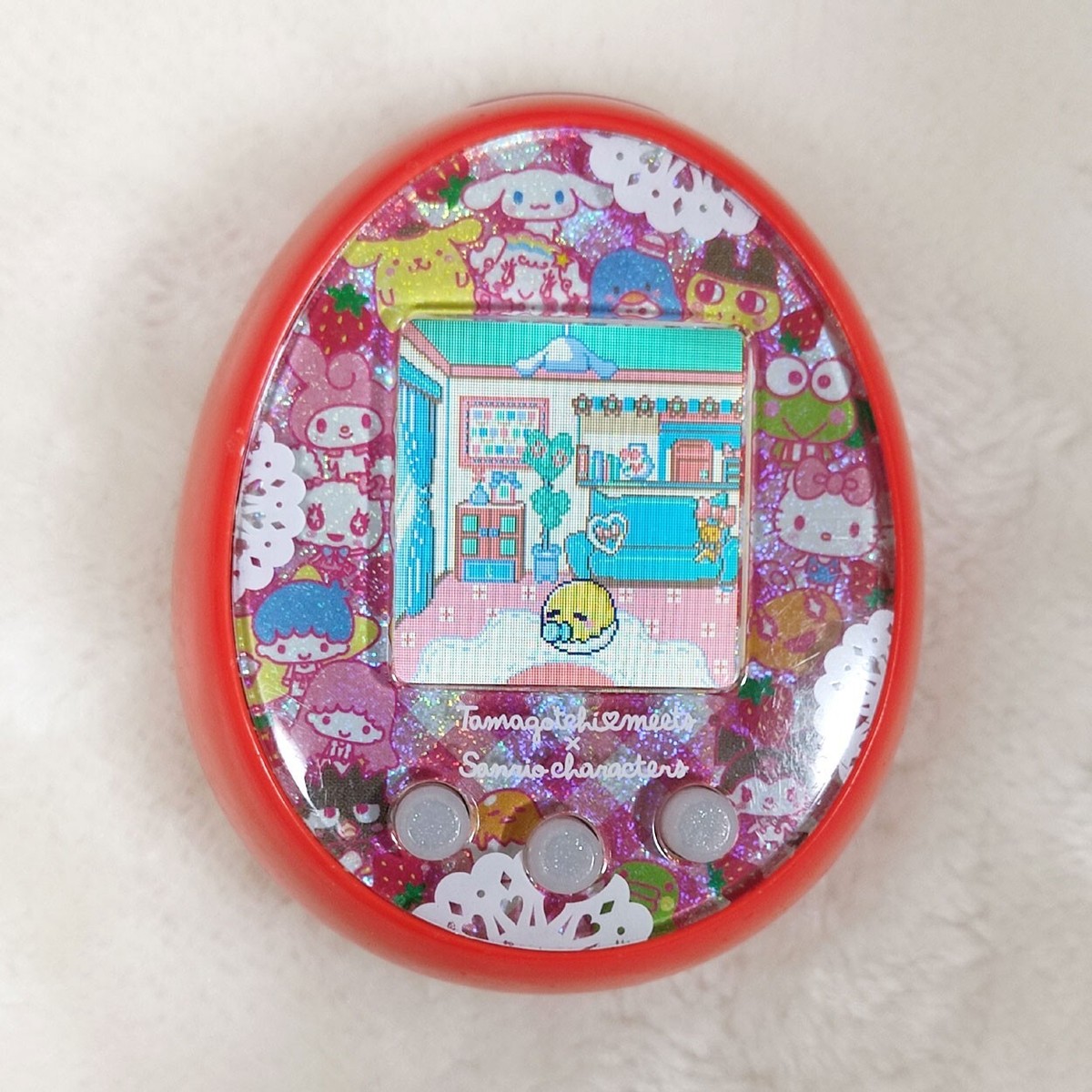 Tamagotchi Meets Sanrio Characters DX Red Bandai Japan 2020 Hello