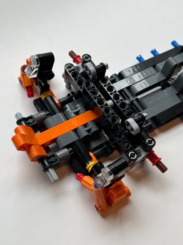 LEGO Technic MOC Chassis V10 HOG Steering - new parts liftarms gears - Picture 3 of 10