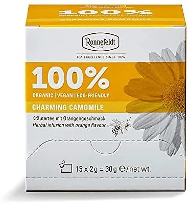 Ronnefeldt 100% Charming Camomile - BIO Kräutertee m. Orangengeschmack, 15x 2g - Bild 1 von 4
