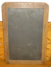 Antica tavola in ardesia per scuola di campagna - 12 3/4" per 8 3/4"