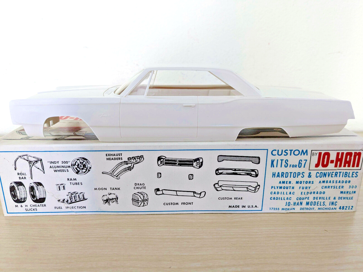 Jo-Han 1967 Plymouth Hardtop 1/25 Scale Customizing Kit for sale