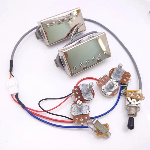 498R 498T Guitar Alnico V Pickups 4C with 2V2T Wiring Harness for Gibson Guitar