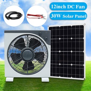 Details About 30w Dc12v5v Usb Solar Panel12 11w Dc Fan For Outdoor Camping Chicken Coop