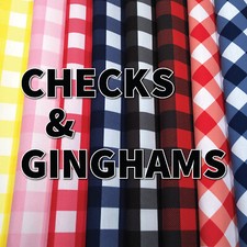New Prints- Checks Home Decor Fabric Polyester 62" W Sold by the Yard