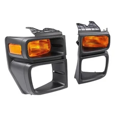 For Ford E150 E250 E350 2008-2014 Headlight Trim Bezels Left & Right Side