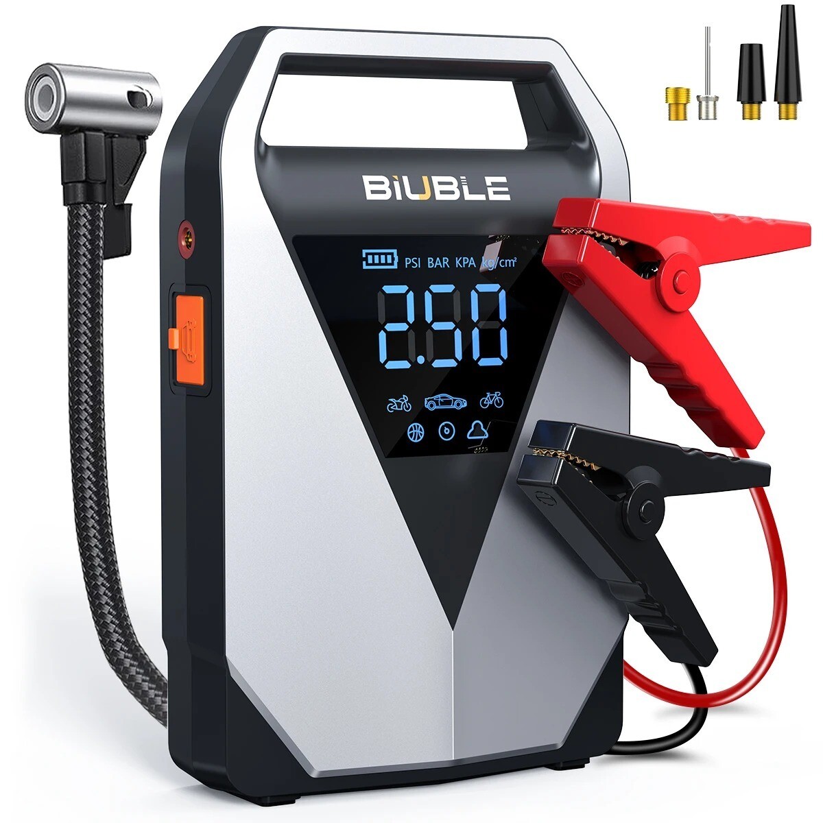 Booster de batterie de voiture et pompe à air 150psi pour éviter les pannes de route