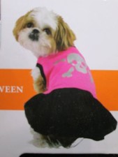 New with Tag for Sale - Pet Costume  - Skull T-Skirt  ( Size : S )