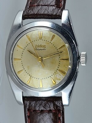 VINTAGE MENS 17J ZODIAC ROTOGRAPHIC AUTOMATIC