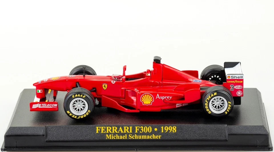 Ferrari F300 Michael Schumacher 1998 Scala 1:43 Modellino Formula 1 BLISTER NEW - Immagine 2 di 4