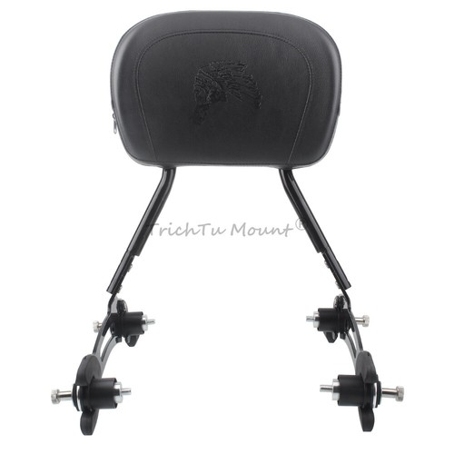 Black Rear Passenger Sissy Bar Backrest for Indian Challenger Dark Horse 21-24 - Picture 11 of 22