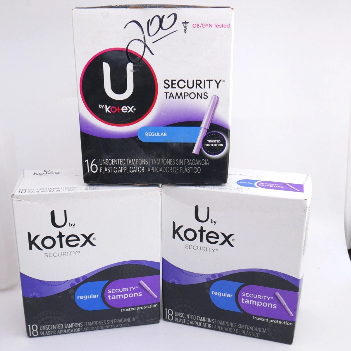 Kotex U Security Tampons, Super Plus Absorbency, Unscented,, 50 OFF