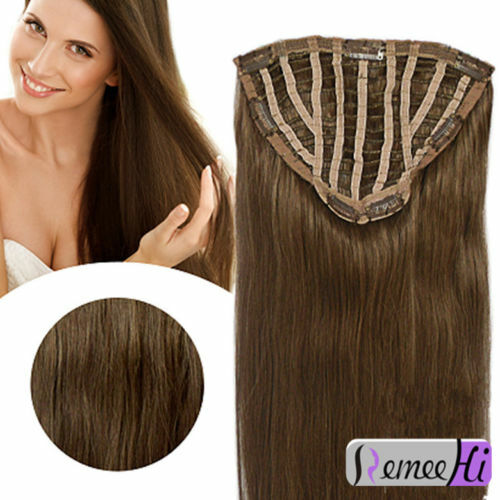Any-Colors-100-Remy-Human-Hair-Machine-Weft-Handmade-Half-Wig-for-3-4-Head