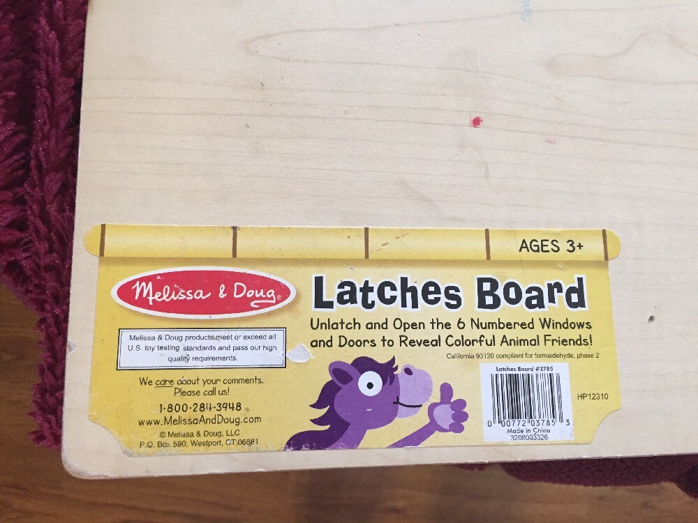 melissa and doug latches board ebay