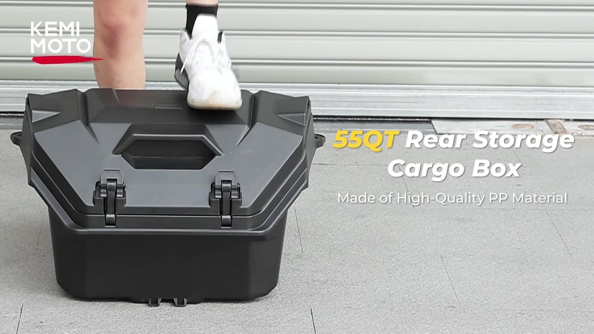 55QT Rear Cargo Storage Box for 2024-2026 Polaris RZR XP 1000/ XP