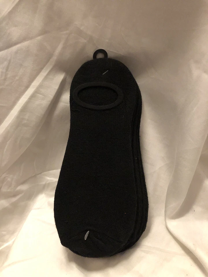 6-Pack No Boundaries Women’s Size 4-10 Stay-Put Fashion Liner Socks Black WQ7 - Image 3 of 4