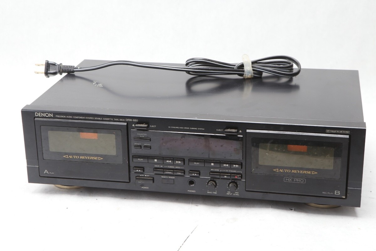 Buy 5mm10 Denon Drw-660 Dual Cassette Deck With Soft Open Doors