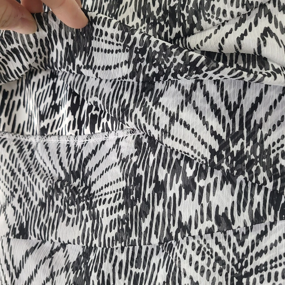 Usado en Excelente Condición Worthington Mujer Talla 10 Niveles/Capas Hasta la Rodilla Falda Cremallera/Broche Forrado Foto 4 de 4