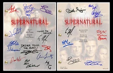 Supernatural Pilot & Series Finale, Signed Autograph Scripts Reprints