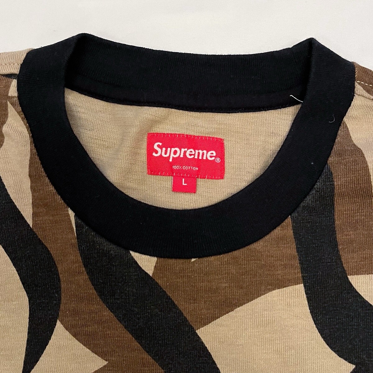 Supreme Pocket Tee Tan Tribal Camo ロンT L Supreme Pocket Tee Tan Tribal Camo ロンT S