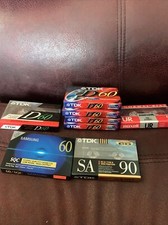 Lot of 8 Mix NEW SEALED Samsung 60,TDK Sa90,D60,Maxell 90 Audio Cassette Tapes