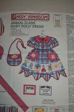 Animal Class Daisy Dolly Dress Panel, Cotton fabric 44" x 35" cut & sew  18"