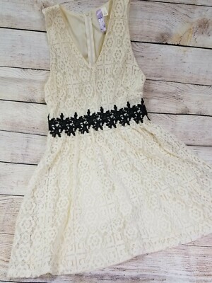 cream colored lace dress