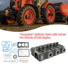 Complete Cylinder Head &Full Gasket Kit Compatible With Kubota D1105 Engine
