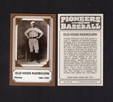 Pioneers of Baseball: #5 OLD HOSS RADBOURN, Braves+ (1974 Fleer/R. G. Laughlin)