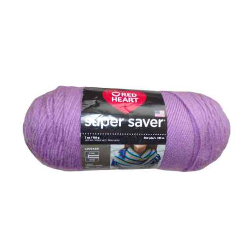 Red Heart Super Saver Acrylic Yarn "Orchid" 7 Ounce - Picture 1 of 2