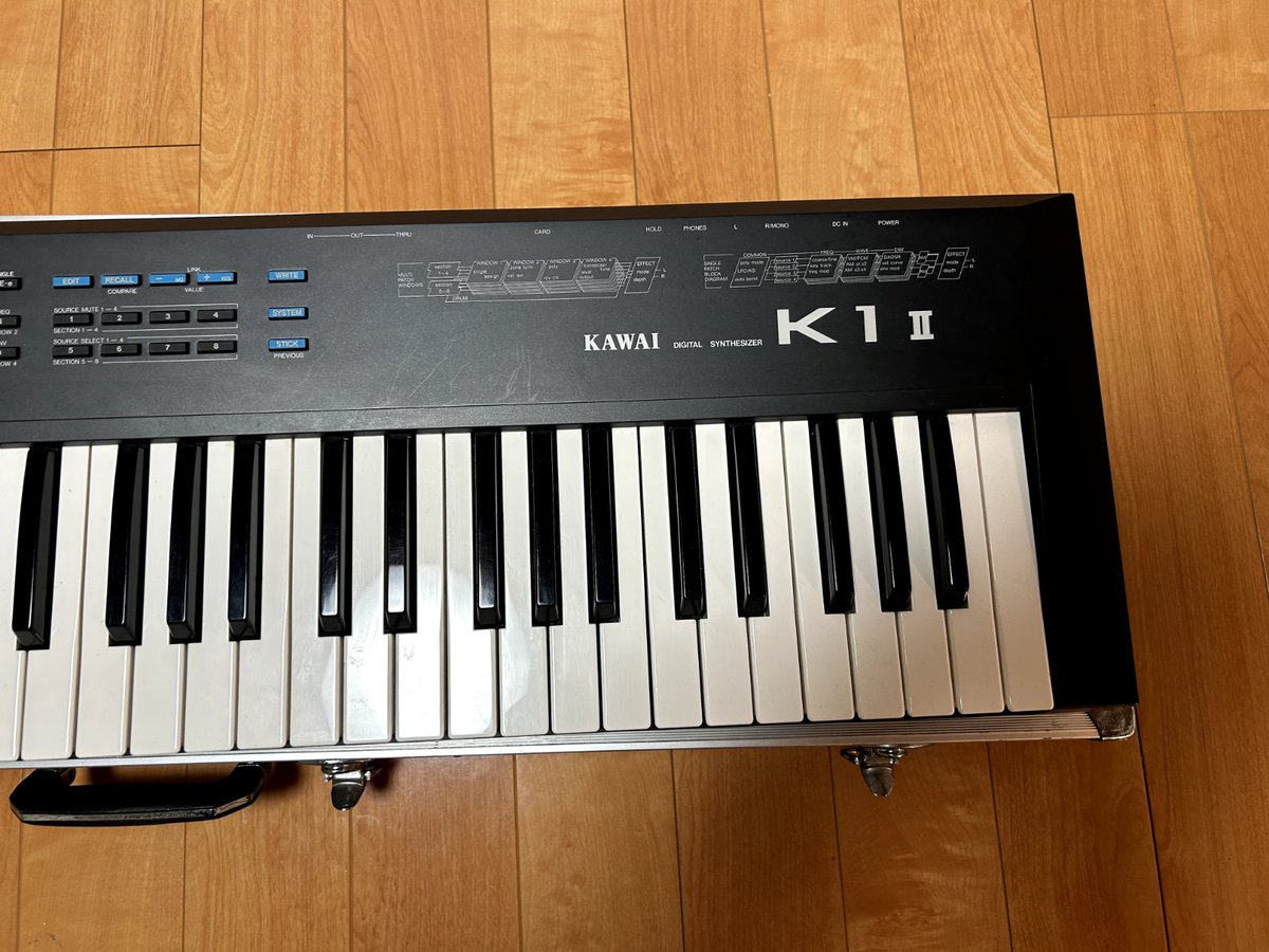 Kawai K1 II Digital Synthesizer keyboard Black Used with Kawai K1 II Digital Synthesizer keyboard Black Used with