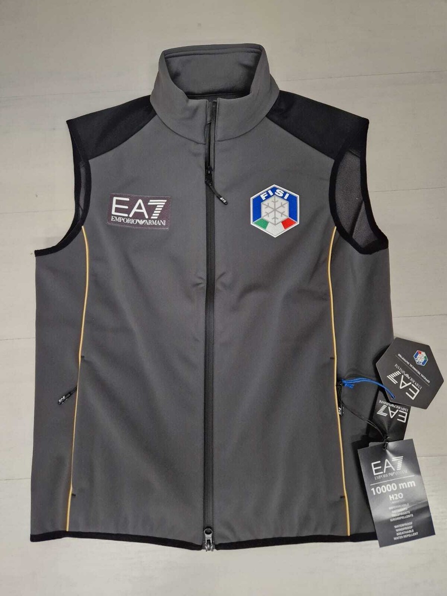EA7 Emporio Armani FISI Softshell Sleeveless Vest Jacket 6LPQ1F